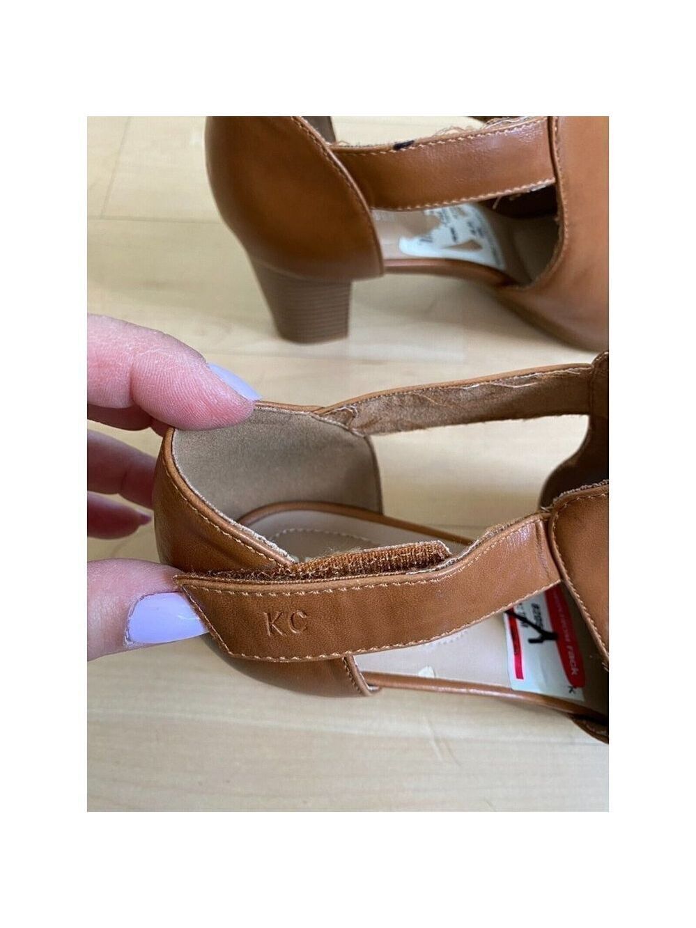 REACTION Kenneth Cole Women NEW sandal block heel peep toe - Picture 9 of 9